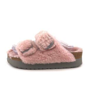 Papillio Arizona Big Buckle Shearling Sandals